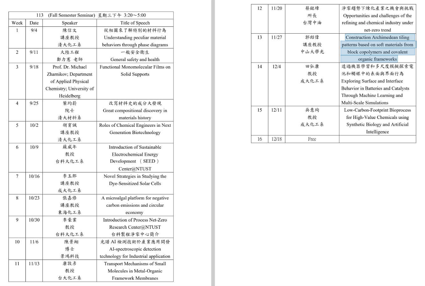 113(上）專題討論_Agenda-Final